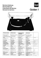 Service Manual-Anleitung für Dual Golden 1