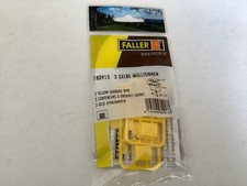 ✅Faller 180913 H0/1:87 Ausgestaltung Gelbe Mülleimer 2 Stück (FM40-3R1/16)