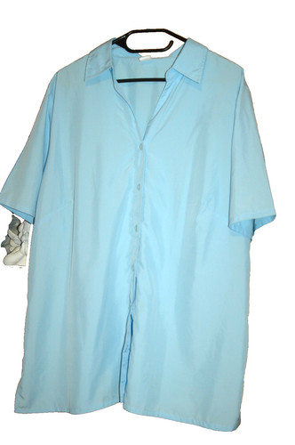 Damen bluse 50 hellblau - bluse,,