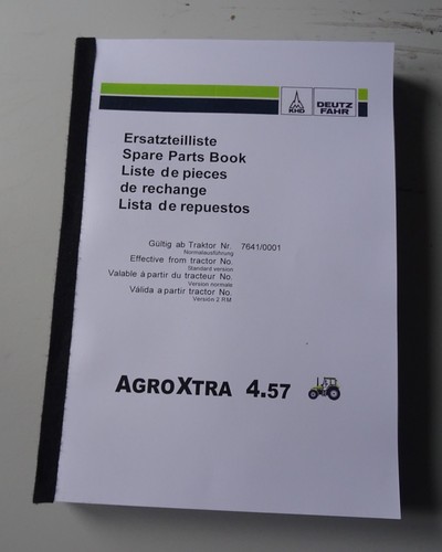 Ersatzteilliste deutz agroxtra - ersatzteilliste,
