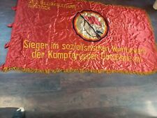 DDR Banner Flagge Fahne  Kampfgruppe Bataillon SED Bezirksleitung Rostock