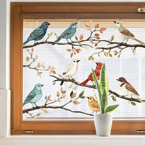 Fensterbild vogel auf - vogel,