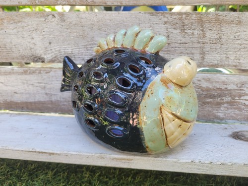 Fisch windlicht aus keramik - windlicht,