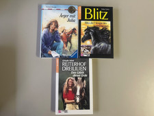 3 x Pferdebuch Blitz/Reiterhof Dreililien/Ärger mit Julia