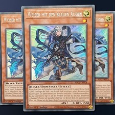 3x Weiser mit den Blauen Augen Yugioh! Blauäugiger Weißer Drache Deck deutsch