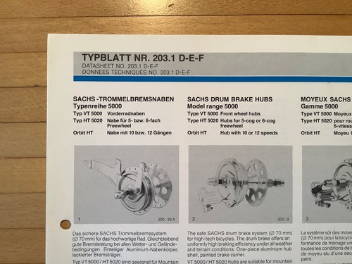 Fichtel sachs typblatt - fichtel, nr