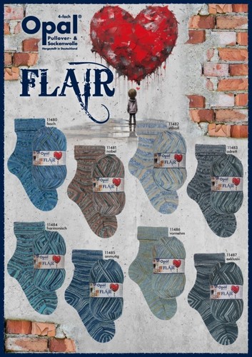 100g opal flair fädig - 4-fädig, /