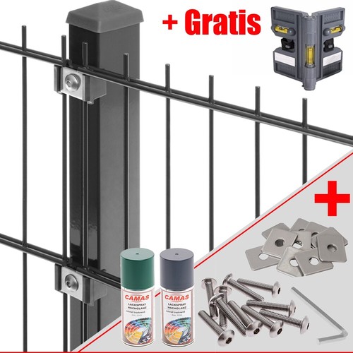 Doppelstabmattenzaun set mit - doppelstabmattenzaun,