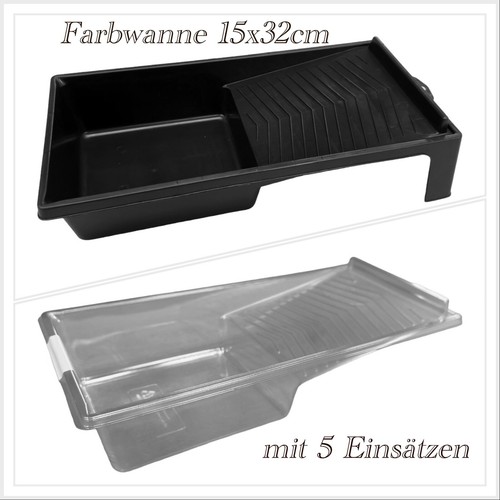 Profi farbwanne 15x 32cm mit - farbwanne,