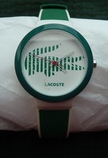 Lacoste Damenuhr - Armbanduhr - grün weiß - Batterie neu