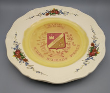 Sarreguemines D. V. France Keramik Teller Buxieres-sous-les-gotes 1920-50er