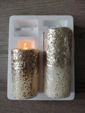 2er Set flammenlose LED Kerzen