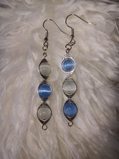 Selenit Ohrringe,heilsteine,schimmerfarben