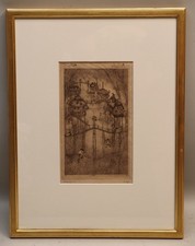 Reinhold Nägele (Murrhardt 1884-1972 Stuttgart) - Fischerhude - Radierung