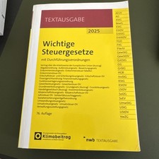 Wichtige Steuergesetze: mit Durchführungsverordnungen (T... | Buch | Zustand gut