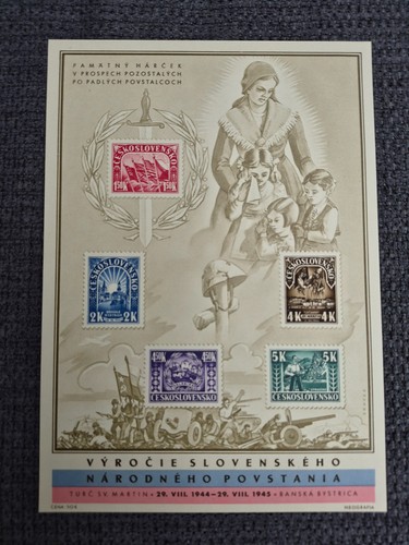 Tschechoslowakei 1945 block - 1945,