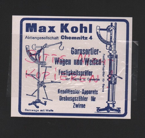 Chemnitz werbung 1927 max - 1927,,