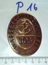 Polizei Brustschild 50er Jahre Wasserschutzpolizei 306,  Göde Replik (P16)
