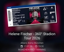 Helene Fischer 360° Tour München - 17.07.26 - 2 Sitzplätze - Mittelrang