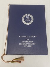DDR Urkundenmappe /Dokumentenmappe - Nationale Front der DDR A4