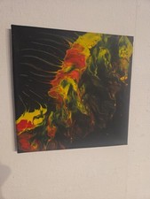 Abstraktes acryl bild mal - abstraktes,