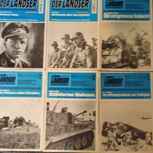 Der landser heft konvolut - der, 6x