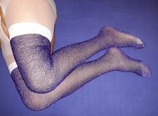 Strapsstrümpfe  Grösse 40  - Glitzer  Strapsstrümpfe  Vintage  Metallic