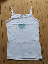 2er Set Mädchen Unterhemd Unterhemden ⭐Neu⭐ bpc Bonprix 140/146 Weiß Grau