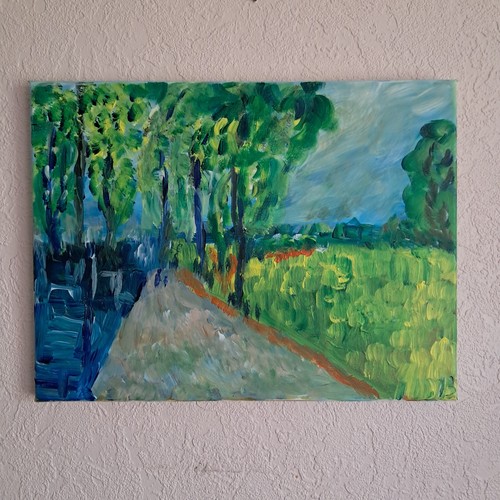 Acrylgemälde landschaft - acrylgemälde, "landschaft