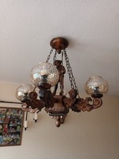 Kronleuchter Holz, Handarbeit