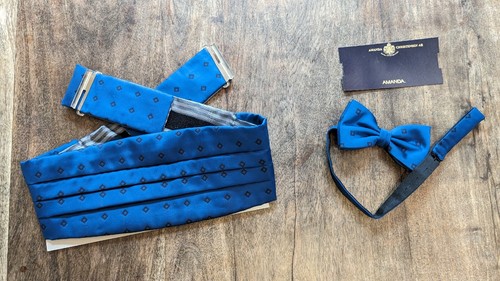 Kummerbund fliege set seide - kummerbund,
