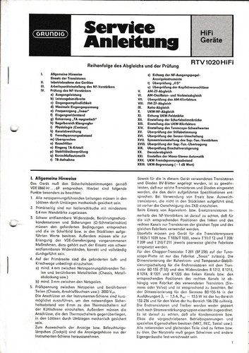Service manual für grundig - manual,