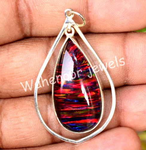 31ct schwarz feuer - feuer, opal