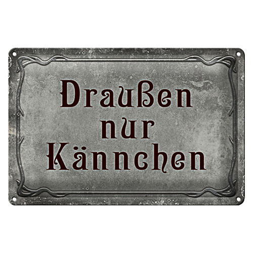 Blechschild spruch 30x20cm - blechschild,