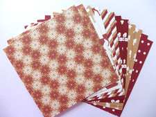 12 x Designpapier Weihnachten/Winter - 15x15cm - Markenqualität - RESTBESTAND