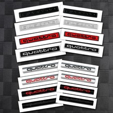 Audi quattro Stil Logo Badge Schriftzug Emblem Aufkleber Heck Auto S, L