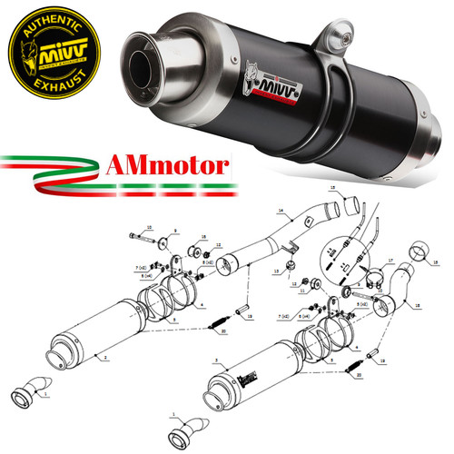 Auspuff motorrad mivv kawasaki - motorrad,