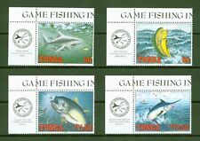 Tonga 1994 - Fische Angeln Marlin Tigerhai Thunfisch Makrele - Nr. 1317-20 **