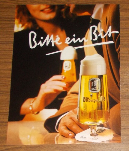 Seltene werbung bitburger - seltene, pils