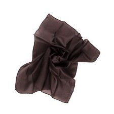 Nickituch Seidentuch Braun Dunkelbraun Seide 55x55cm
