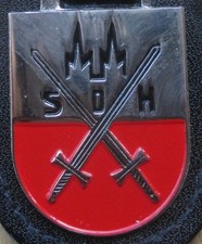 Brustanhänger Verbandsabzeichen Stammdienststelle des Heeres Köln (R)Dom Zinn