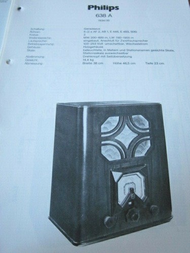 Schaltplan radio philips 638a - radio,