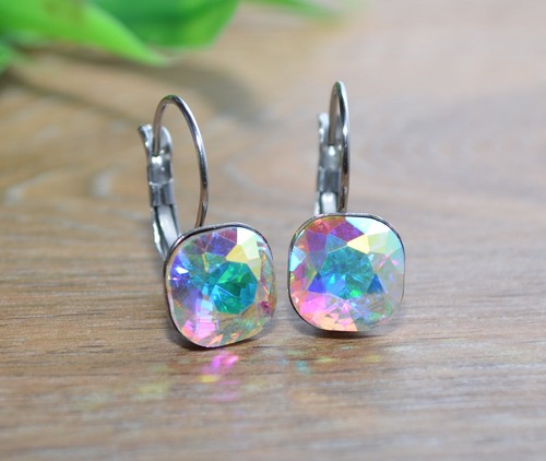 Edelstahl strass ohrringe - edelstahl,