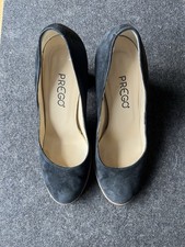Prego Schuhe Gr.38 Dunkelblaue Klassischer Pumps  8cm Absatz