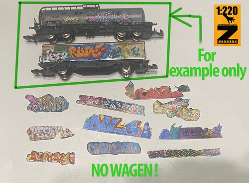 10x graffiti zum aufkleben - zum,