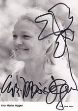 Autogramm - Eva-Maria Hagen