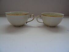 Schlottenhof Teetasse Elfenbein mit Goldrand US - Zone