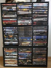 CD DVD Regal aus Holz  mit 117 DVD's Medienregal, Aufbewahrung