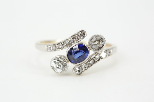 Art deco ring gold - art,