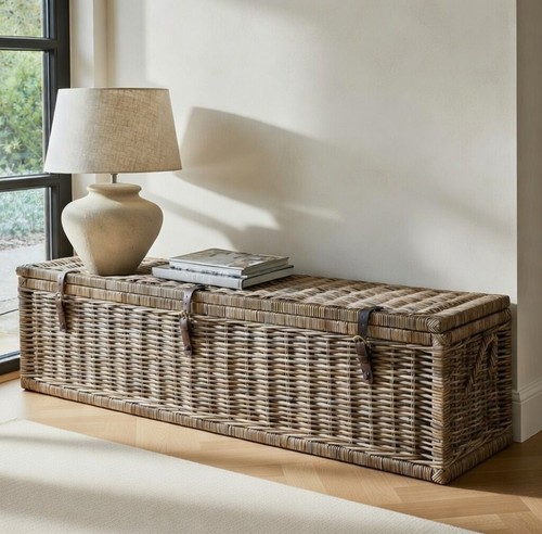Rattan aufbewahrungstruhe 160 - rattan,